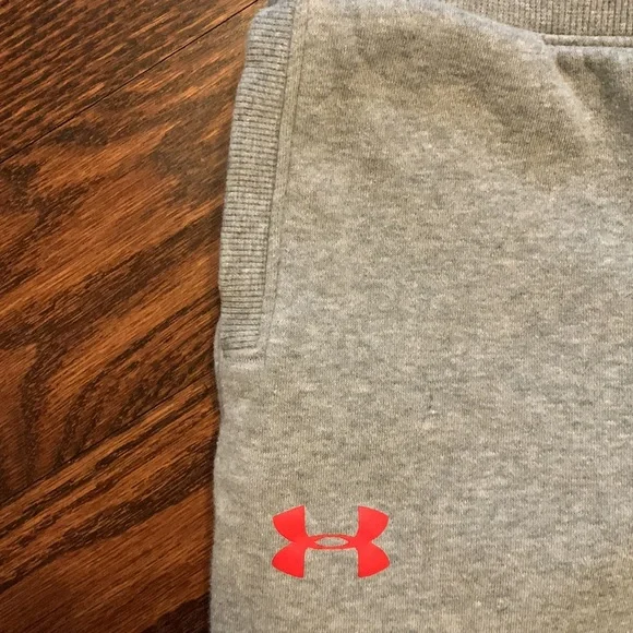 2-PIECE UNDER ARMOUR GRAY SWEATPANTS & GRAY COLDGEAR HOODIE; BOTH MEDIUM YOUTH - Picture 4 of 9